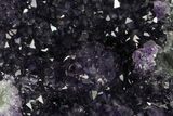 Dark Purple Amethyst Crystal Cluster - Artigas, Uruguay #151250-1